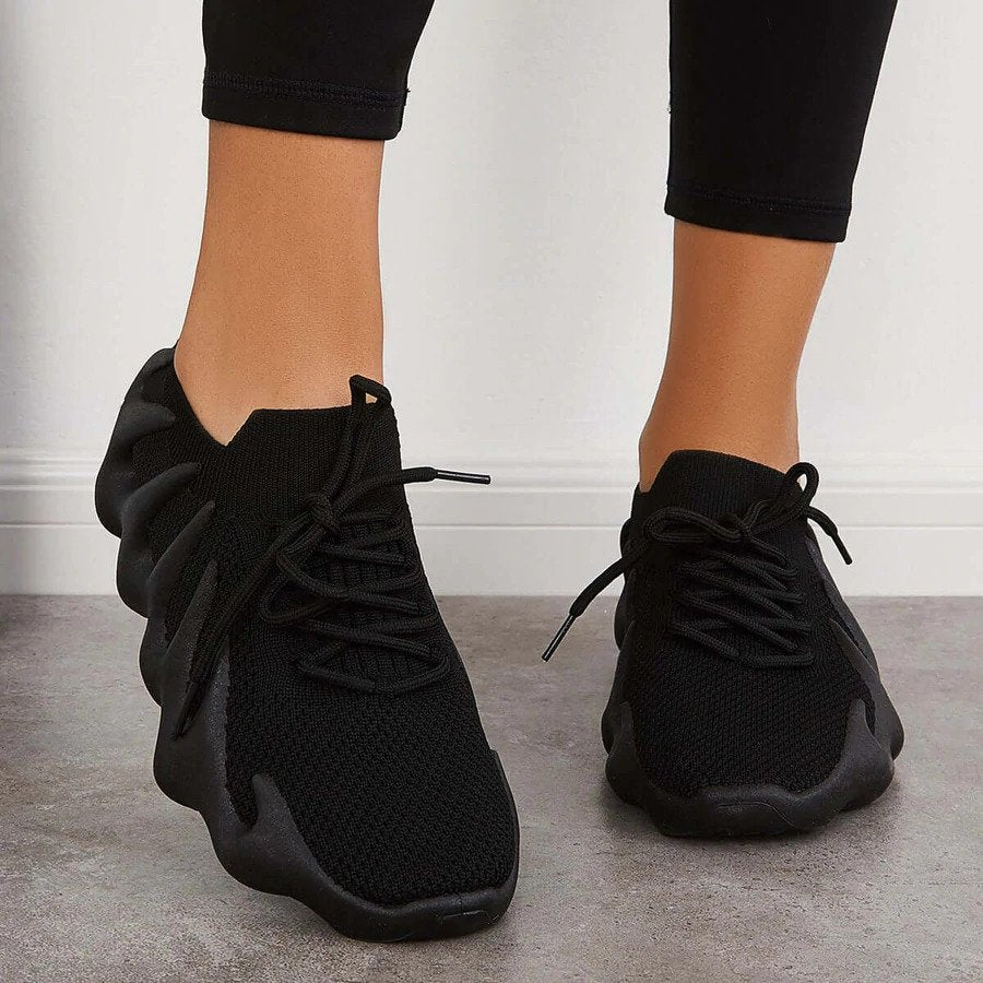 Amaya - Einzigartige, stylische Sneaker Schwarz 2