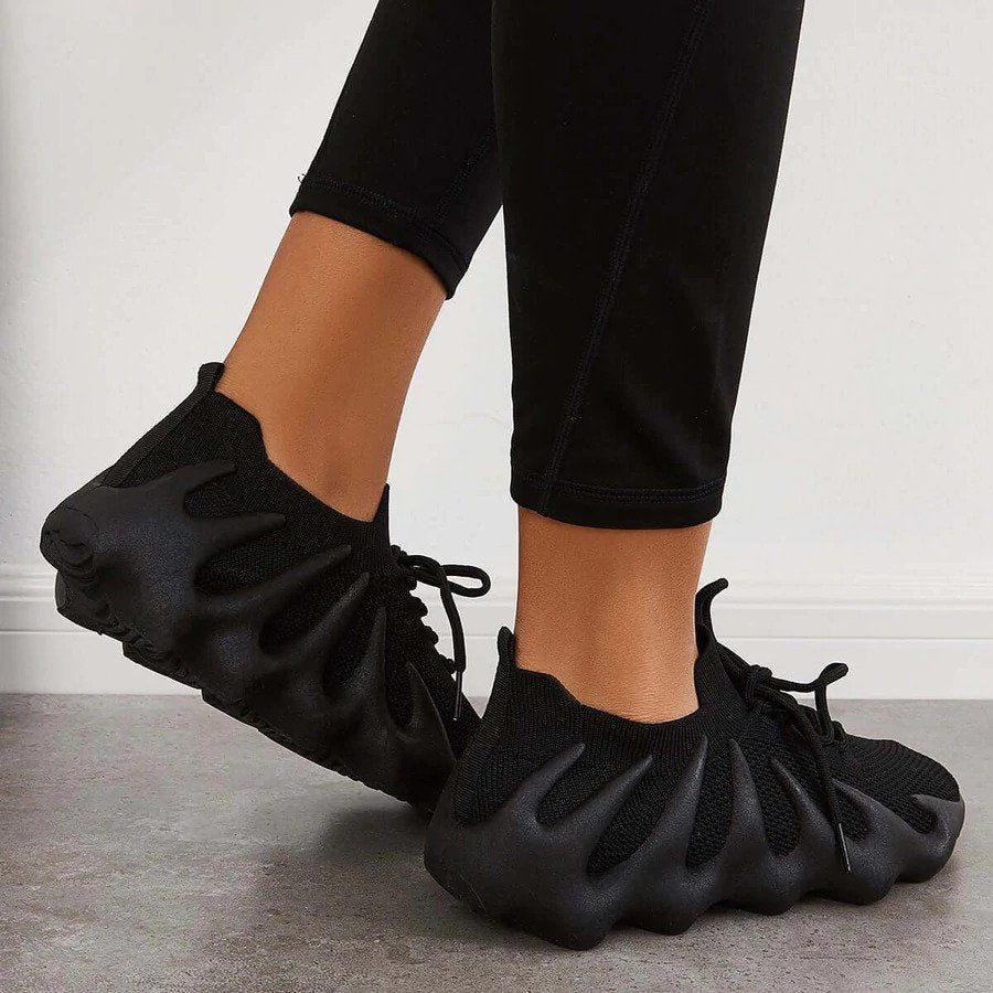 Amaya - Einzigartige, stylische Sneaker Schwarz 3
