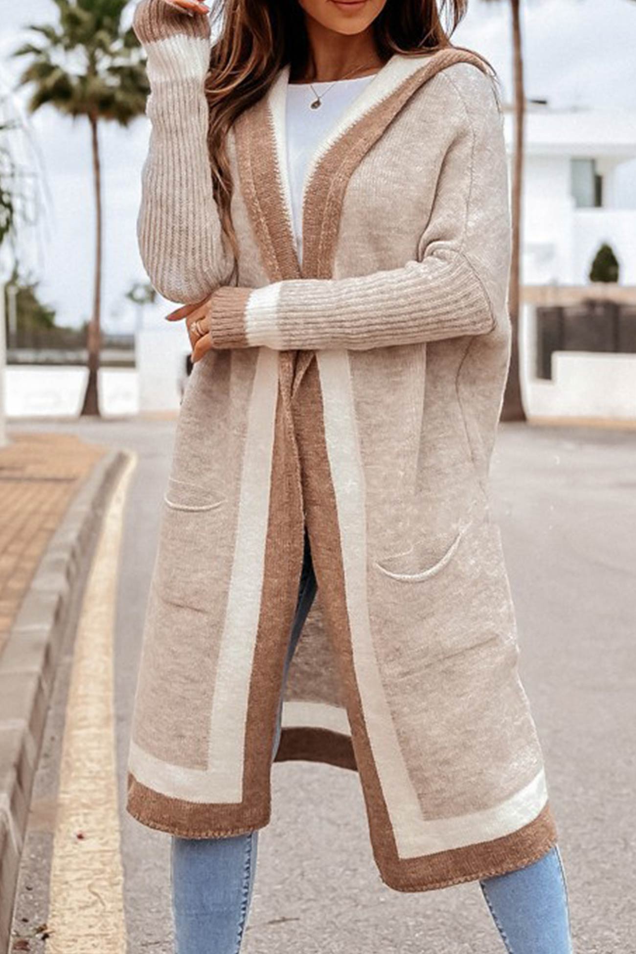 Mary - Winter Eleganz Kapuzen-Cardigan