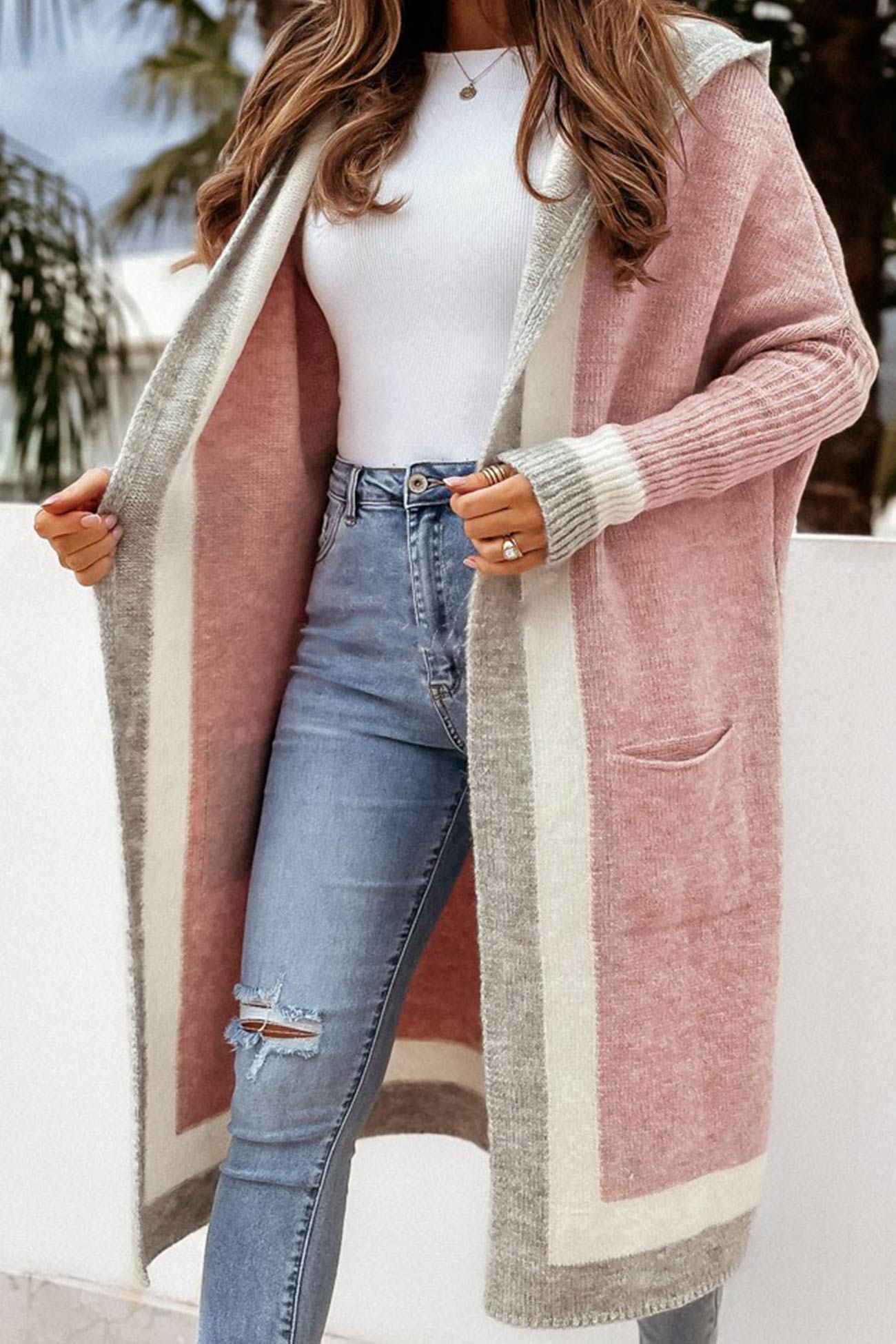 Mary - Winter Eleganz Kapuzen-Cardigan