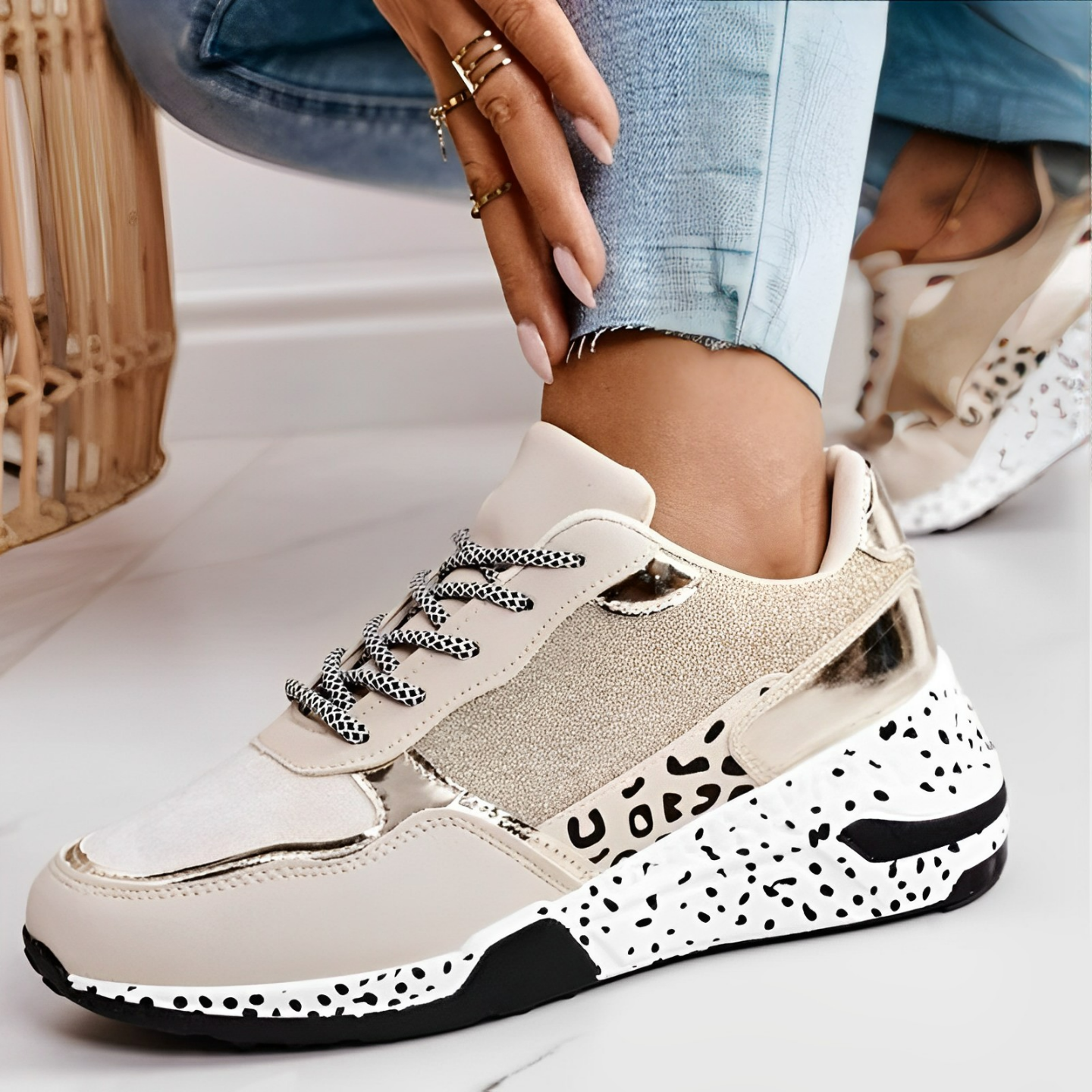 Delora- Orthopädische Turnschuhe Gold 2