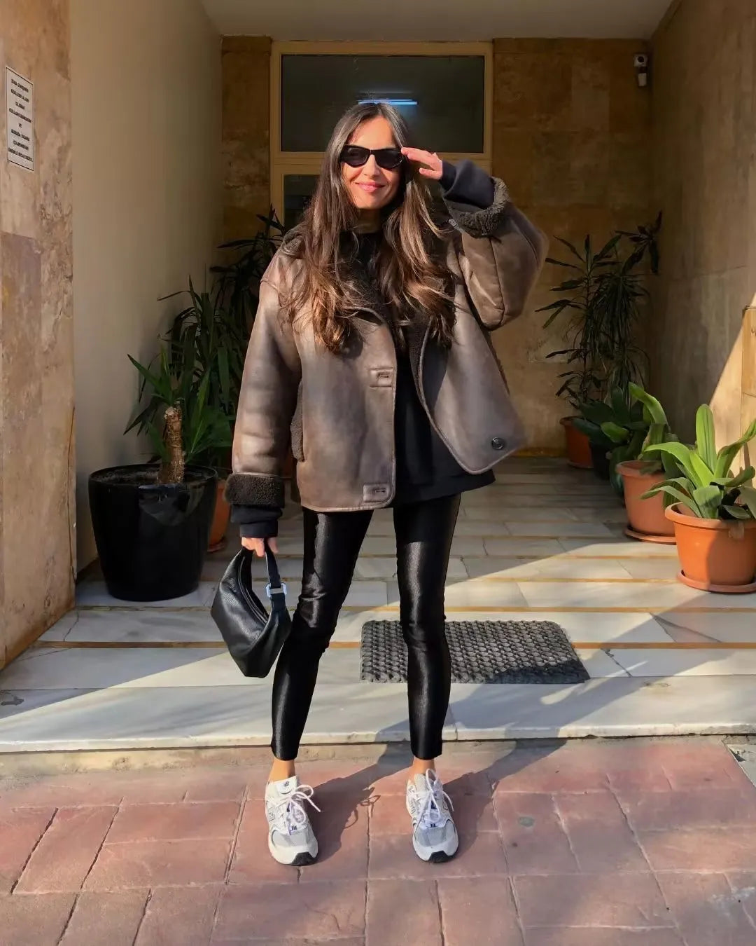 Sofie - Stylischer Winter-Ledermantel