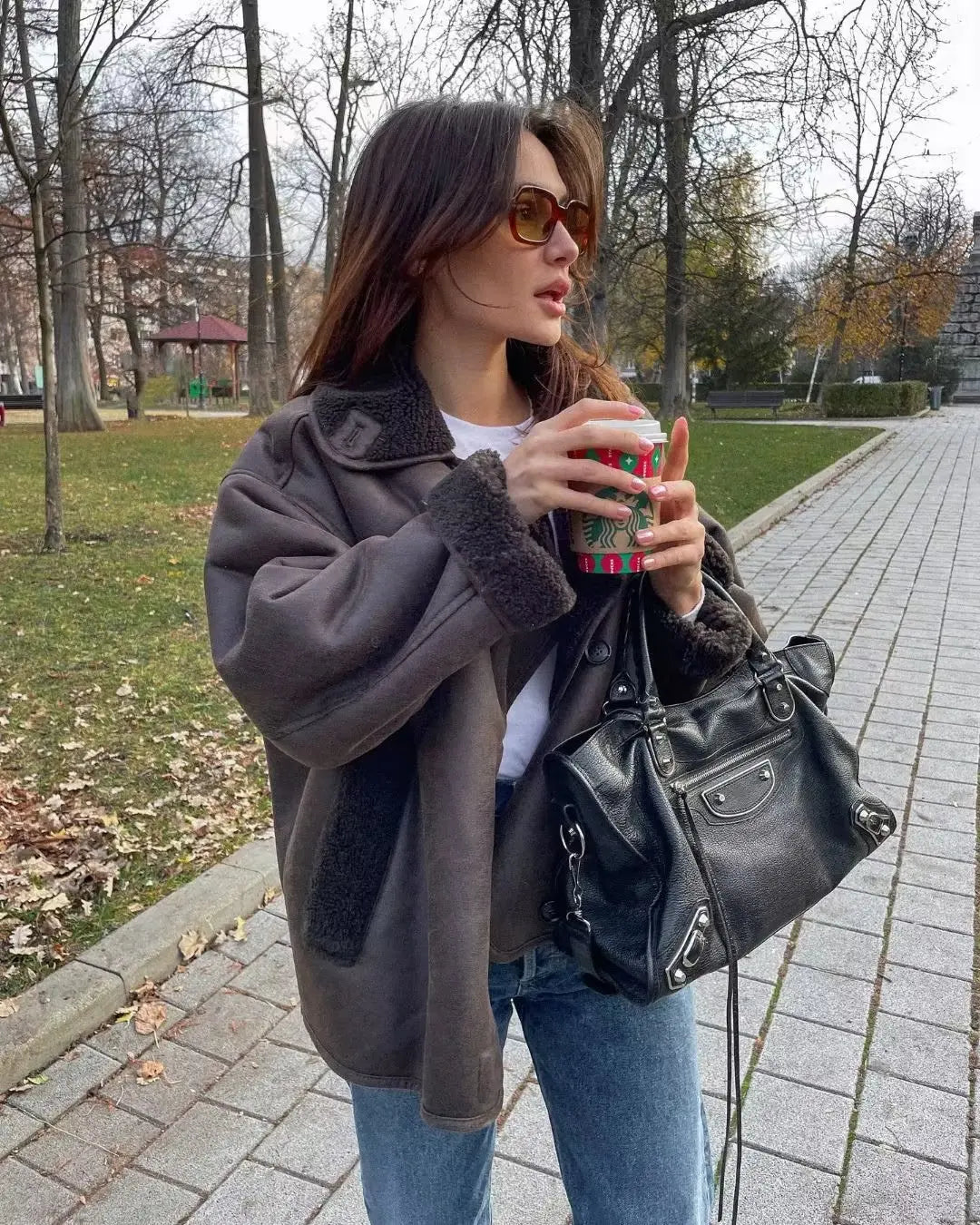 Sofie - Stylischer Winter-Ledermantel
