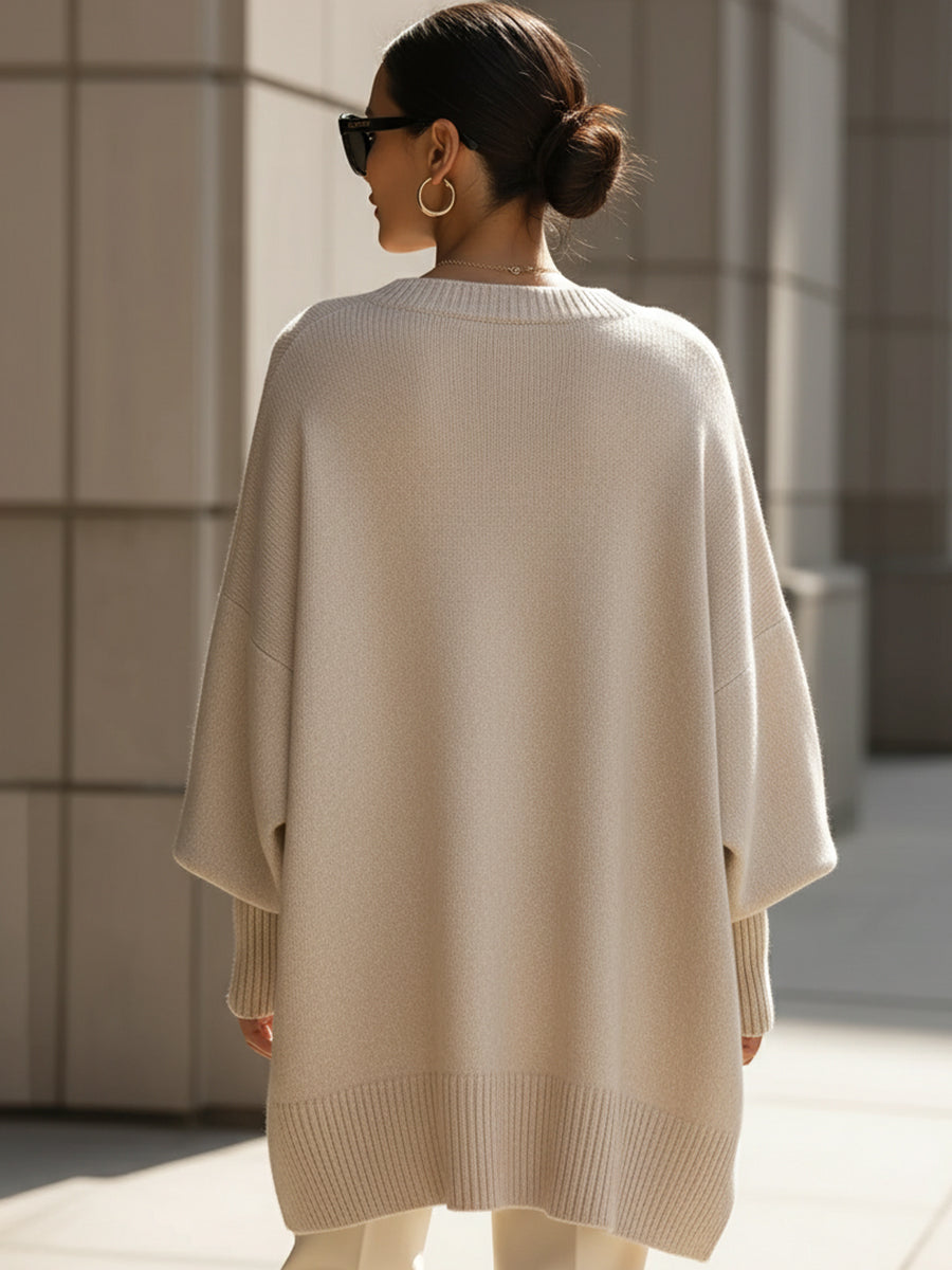 Karla - Oversized Damenpullover für mühelose Eleganz