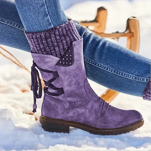 Nea – Winter Schuhe Damen Warm Gefüttert Niedrig