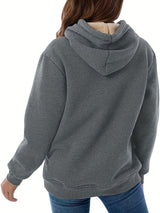 Rosalie - Sweatshirt mit Kapuze und Fleece-Futter, ideal für kalte Tage