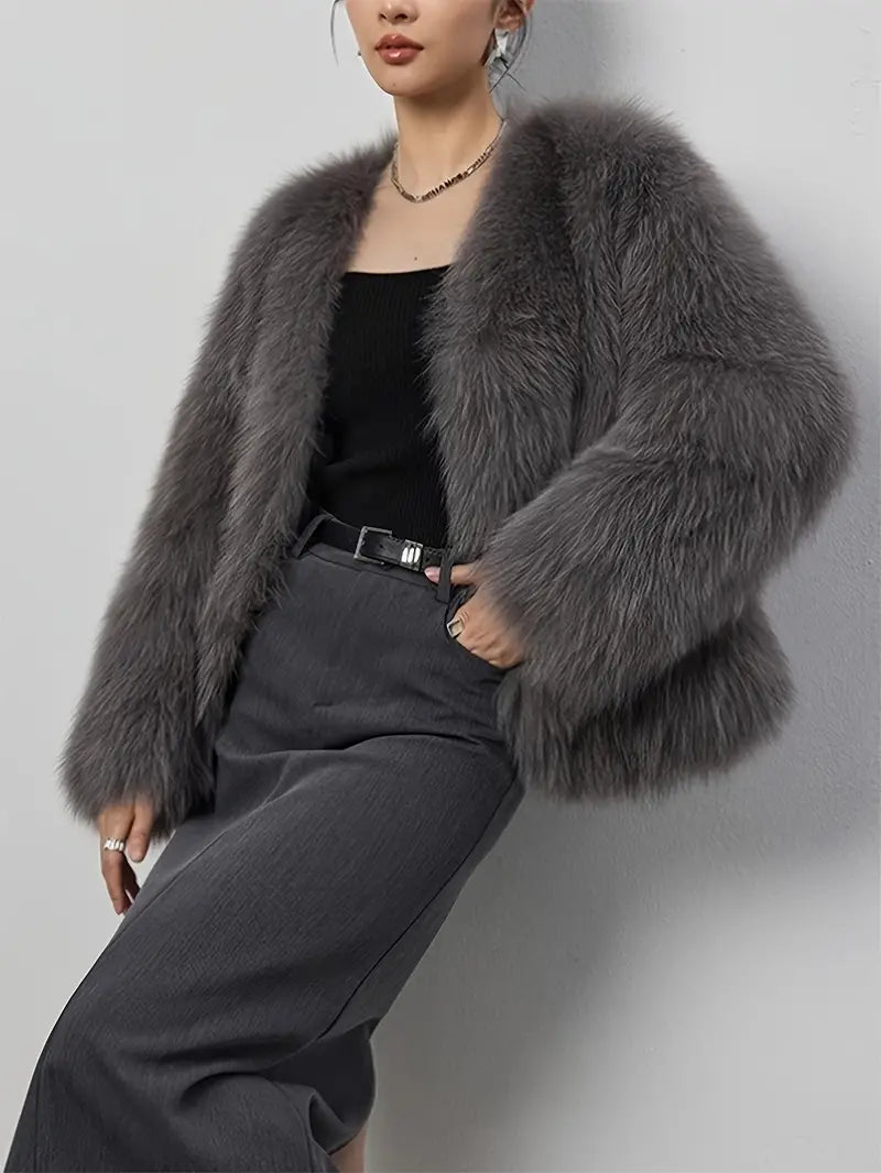 Soft Faux Fur Coat