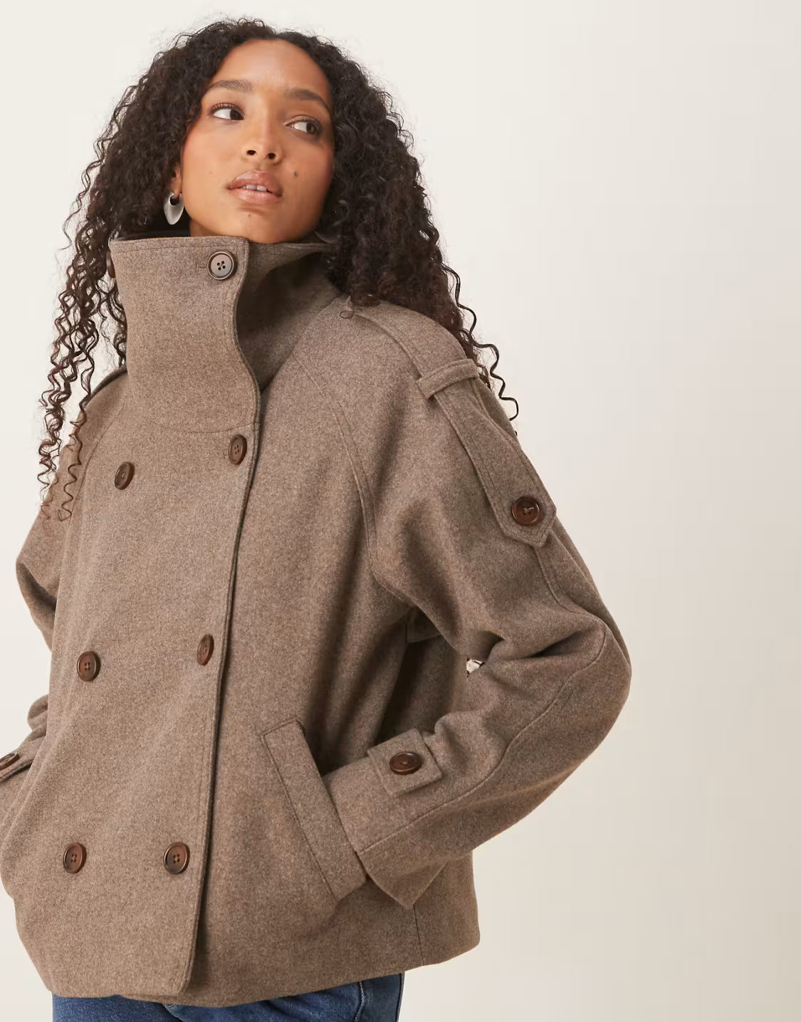 Isabell - Schicker herbstlicher Woll-Peacoat für Damen