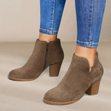 Alexe -Damen Stiefeletten mit Chunky Heel