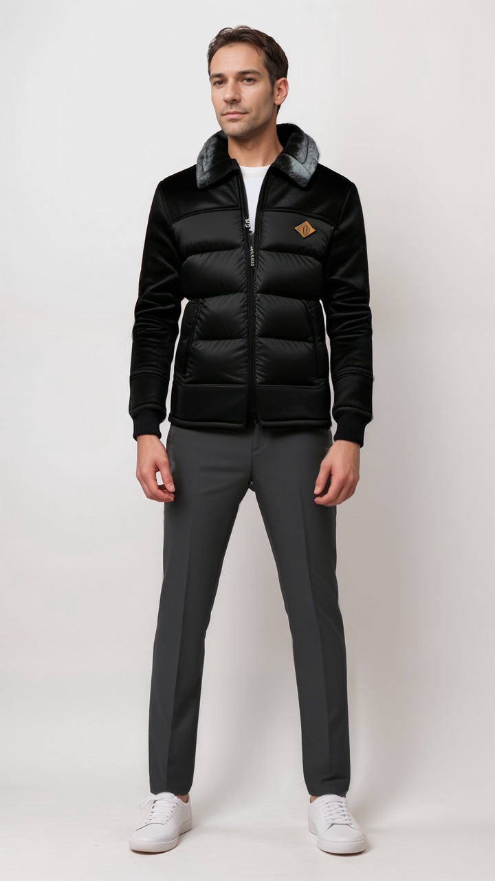 Lukas – Warme Winterjacke mit Kragen