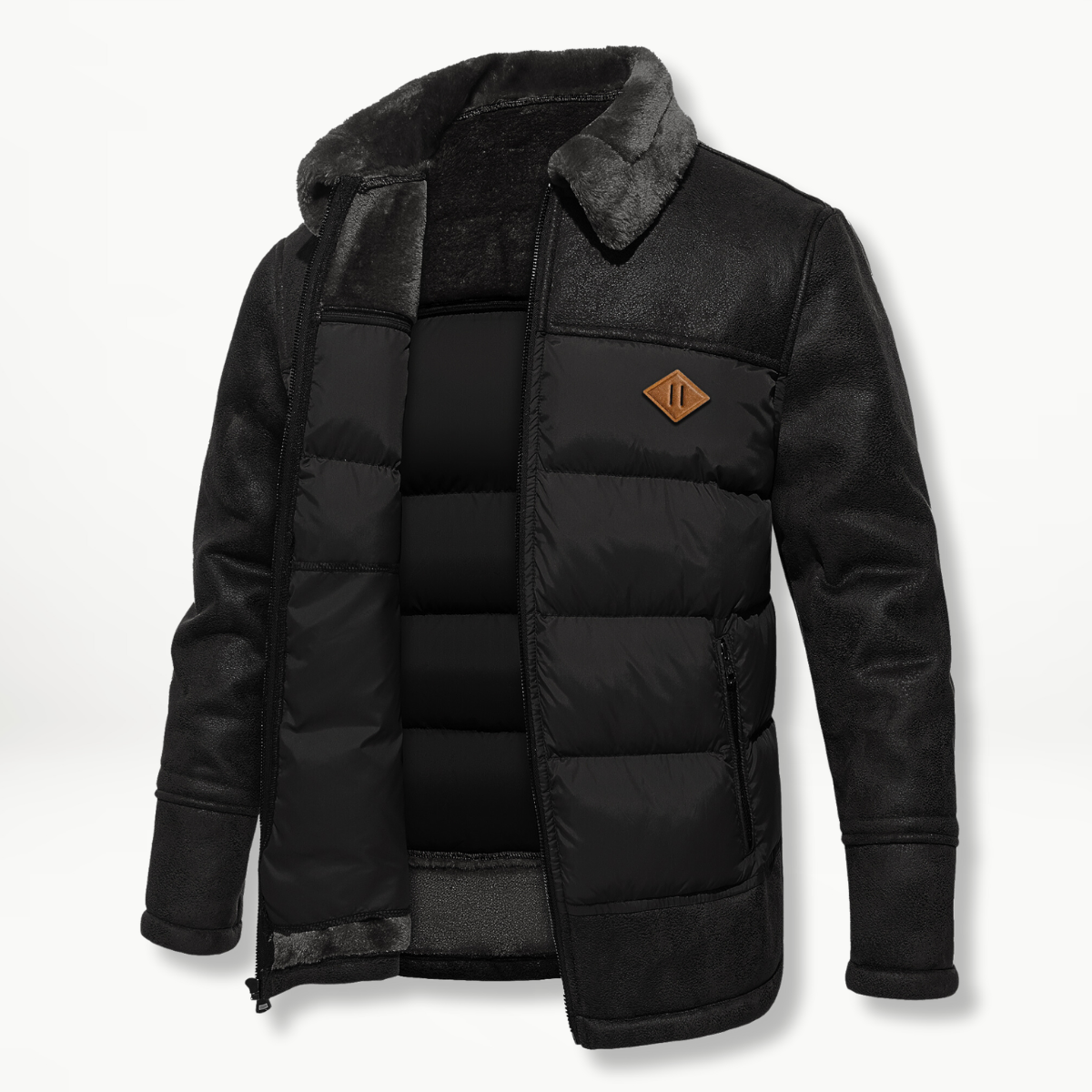 Lukas – Warme Winterjacke mit Kragen