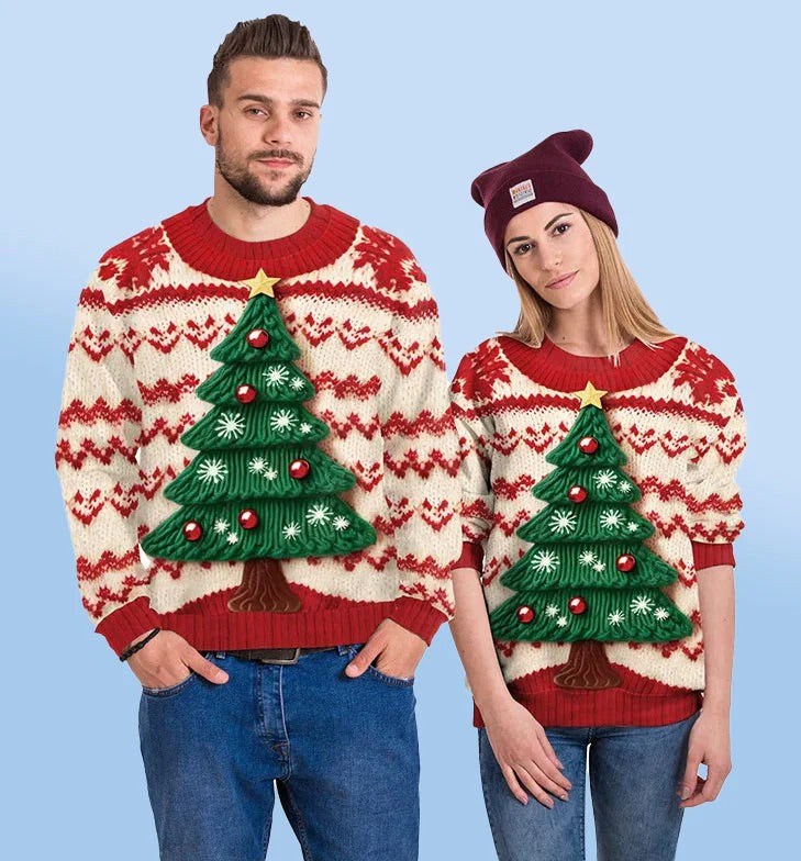 Brunhilde - Weihnachts Pullover Rundhals Unisex