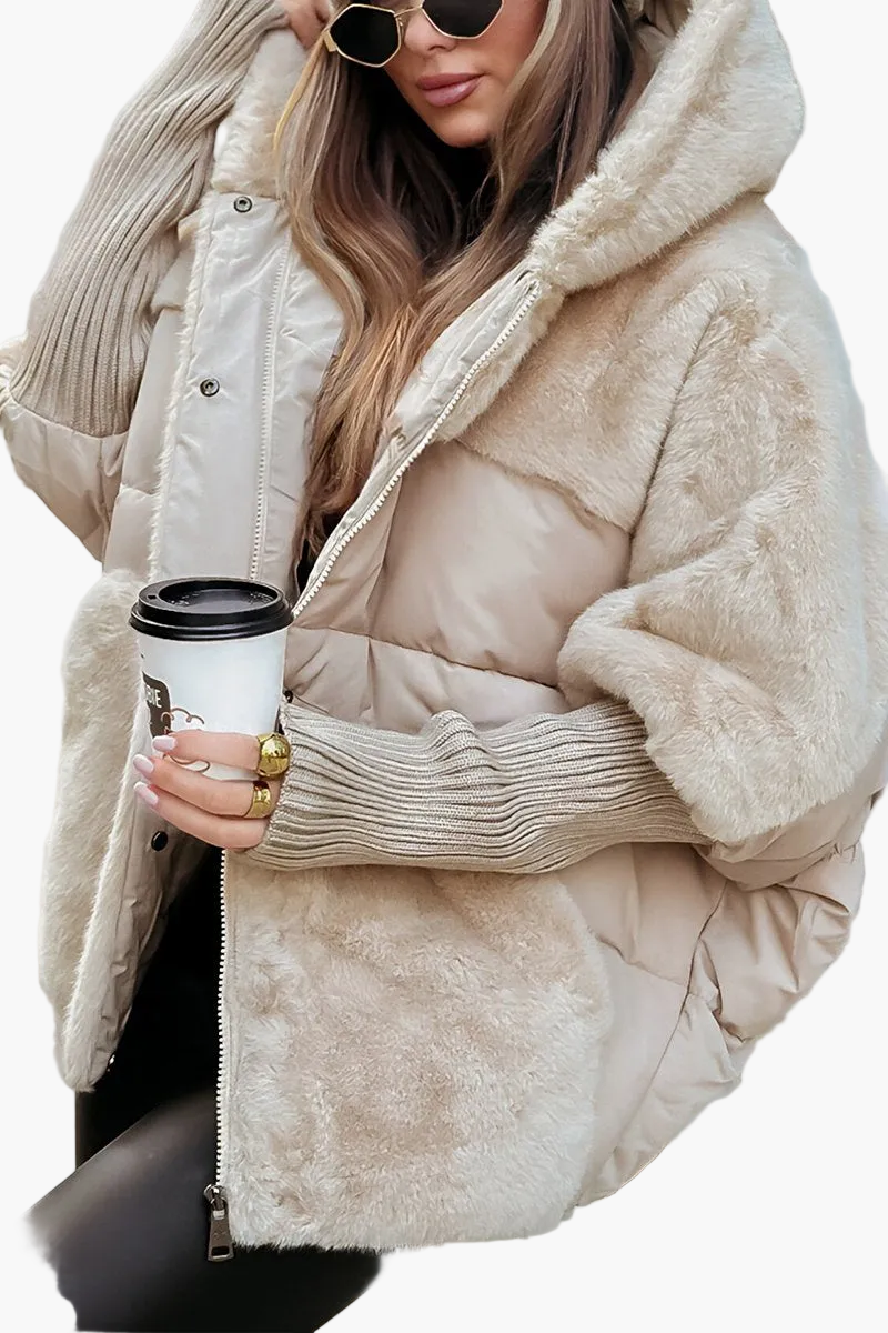 Fabienne – Warme Winterjacke mit Kapuze für Damen