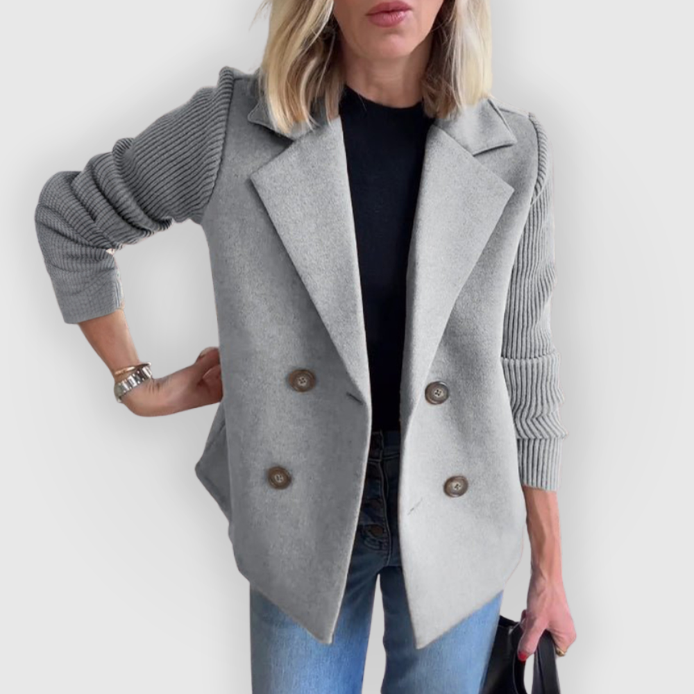Felicity - Eleganter Damen Blazer mit Strickärmeln