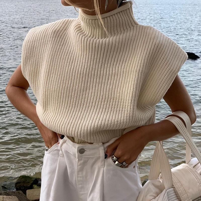 Lena – Damen Pulloverweste Modern Lässig