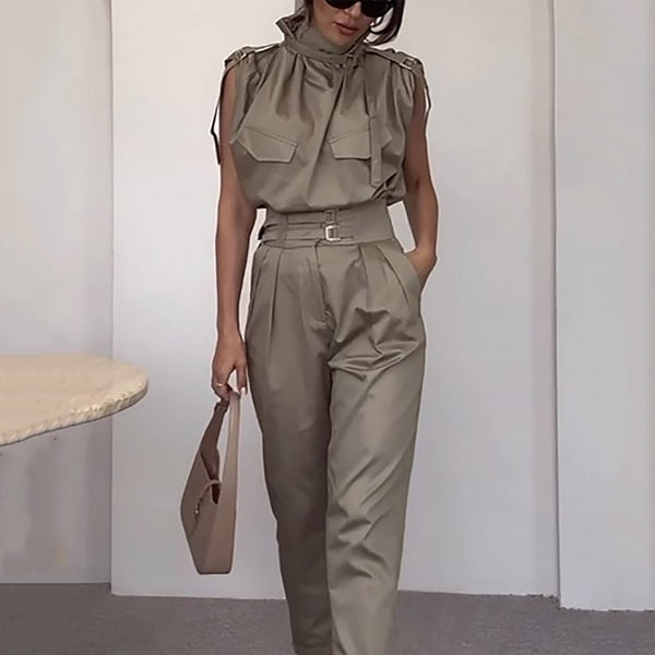 StyleForm - Tie Neck Formal Jumpsuit