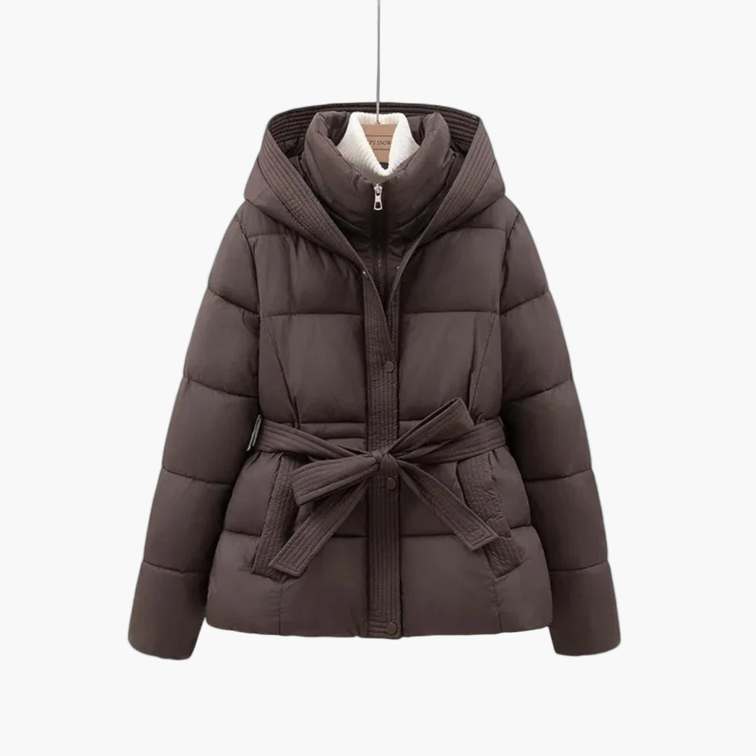 Cosima - Damen Winter Parka mit Gürtel elegant
