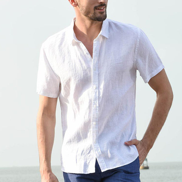 Kareem - Kurzarmhemd aus Baumwolle für Männer