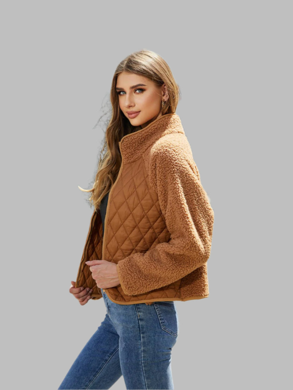 Ute – Jacke im Raglan-Stil mit Reißverschluss