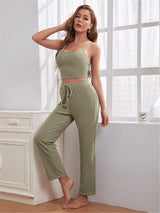 Celina - 3-Teiliges Pyjama-Set mit Knotenhose