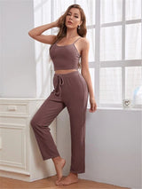 Celina - 3-Teiliges Pyjama-Set mit Knotenhose