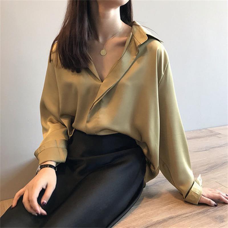 Hilda - Elegante Satinbluse für Damen