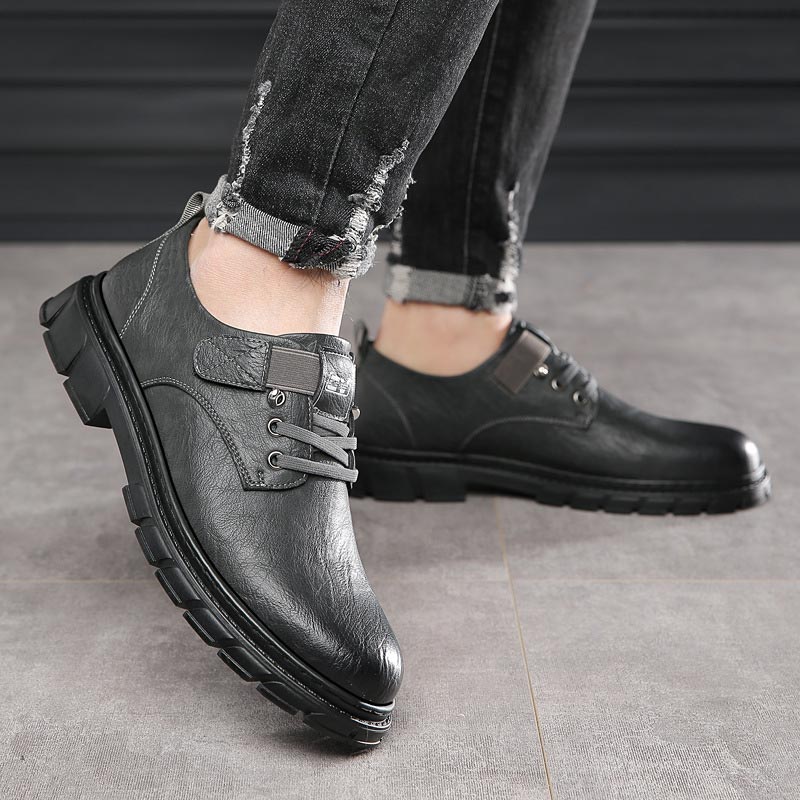 Lemuel - Vintage Cargo Lederstiefel für Herren