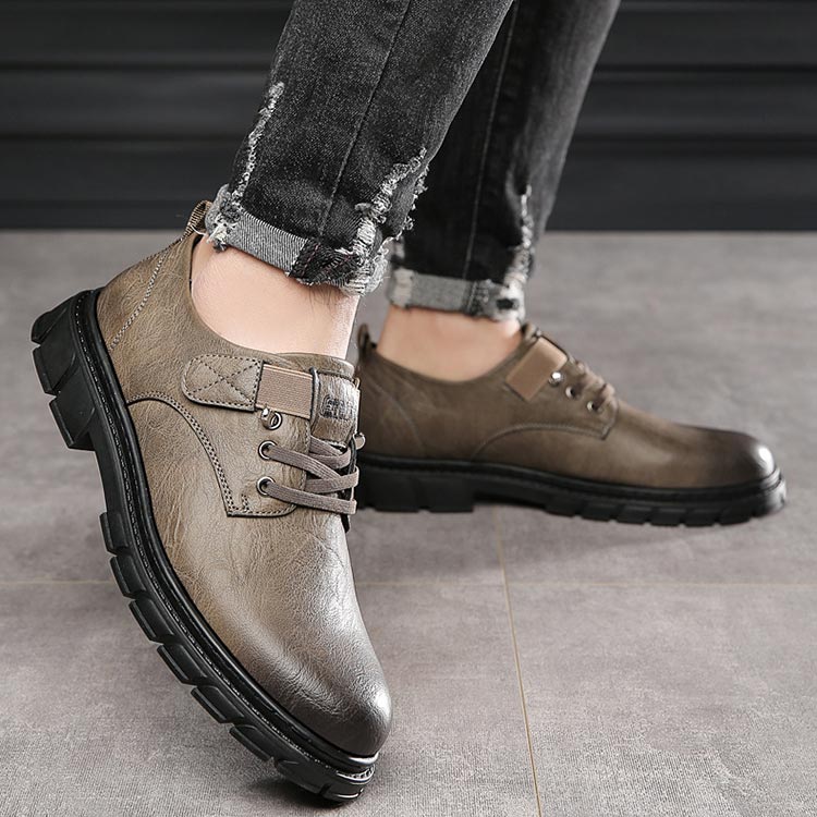 Lemuel - Vintage Cargo Lederstiefel für Herren