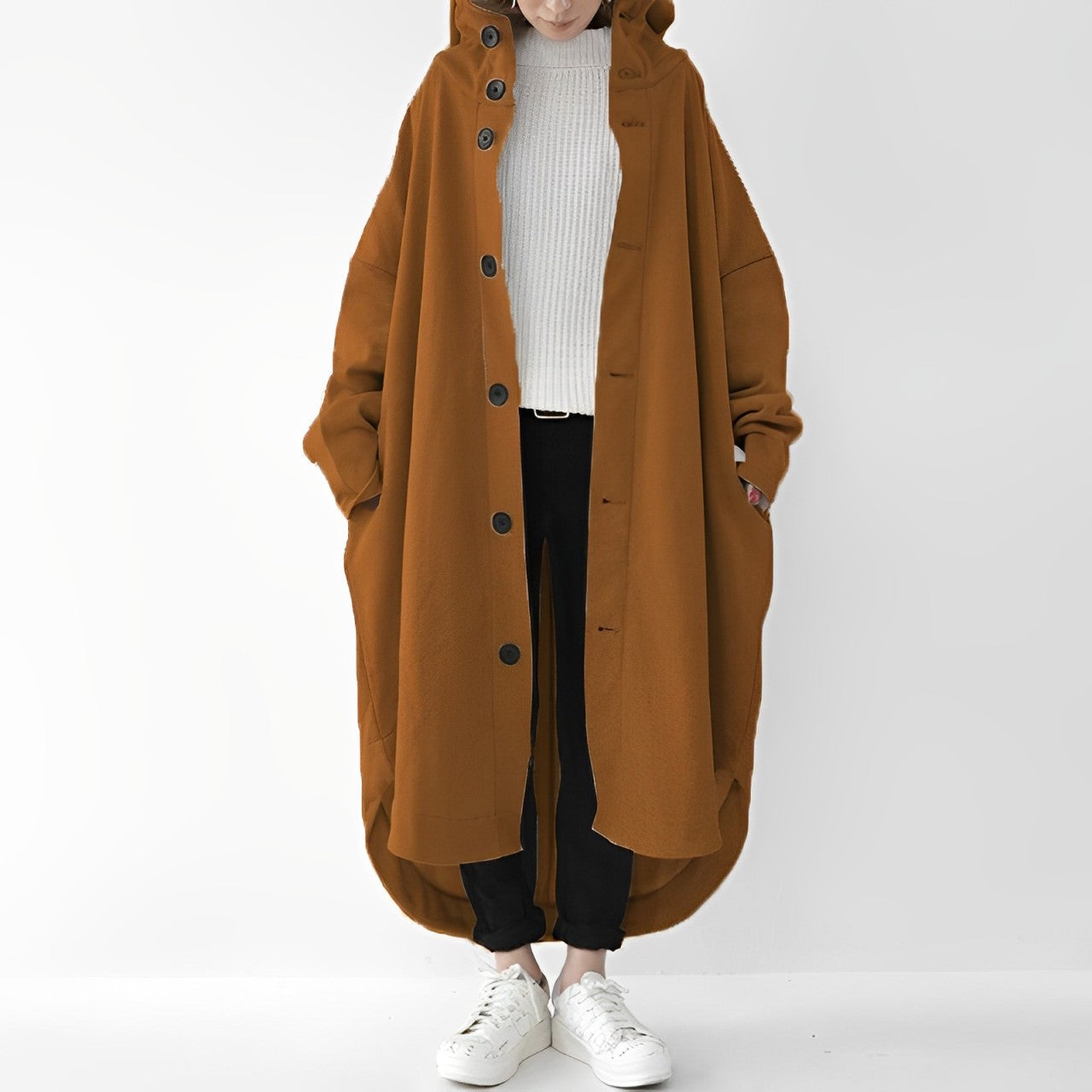 Fenja – Langer Trenchcoat für den Alltag Damen