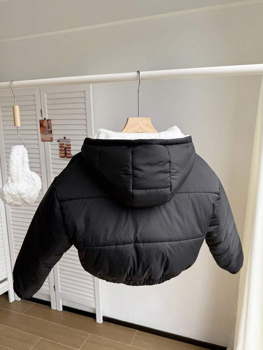 Jasmin – Kurze Kapuzen-Steppjacke für Teenager
