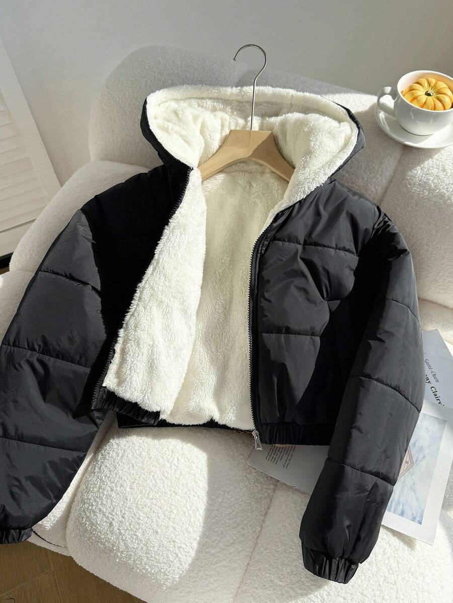 Jasmin – Kurze Kapuzen-Steppjacke für Teenager