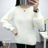 CollegeSweet - Mohair Soft Flushy Pullover