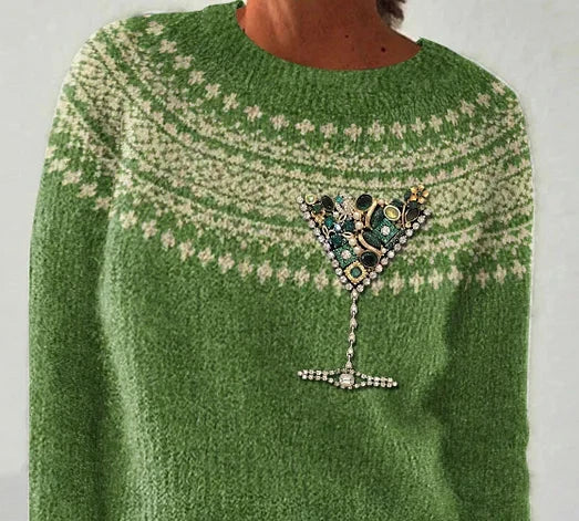 Timba - Eleganter Glasdesign-Herbstpullover