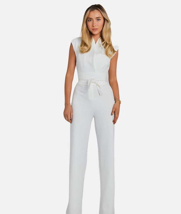 Sarkeysha - Modischer Jumpsuit mit Wickeldetail und weitem Bein