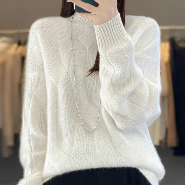 Amber - Loose Knit Wool Sweater