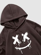 Moskov - Herren Hoodie mit Dämon-Lächel-Gesicht-Print