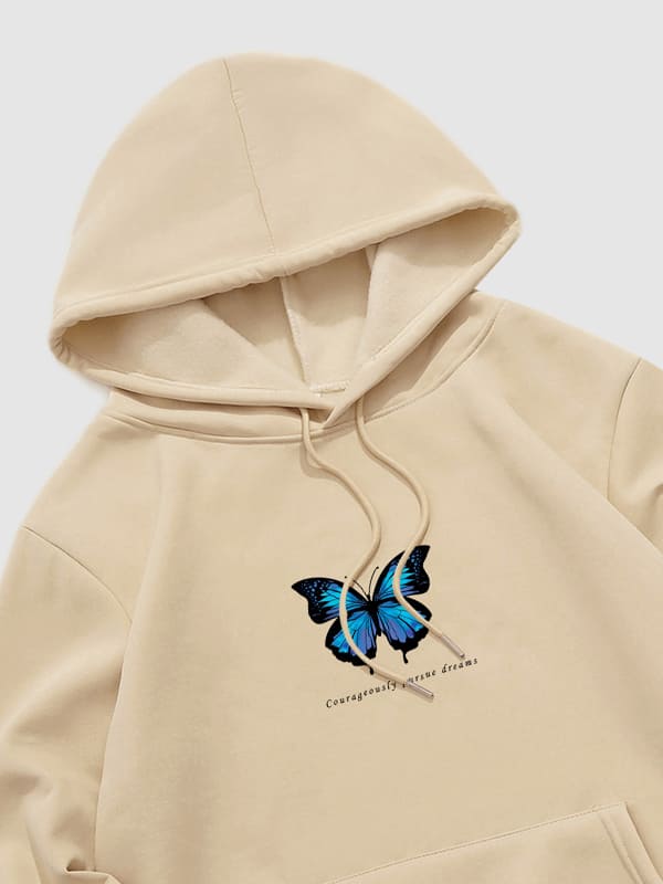 Jermi - Hoodie mit Schmetterling-Print