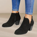 Alexe -Damen Stiefeletten mit Chunky Heel