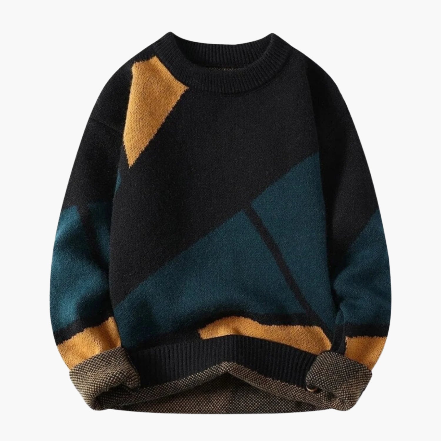 Uwe – Pullover für Herren, Casual Strick mit modernem Print