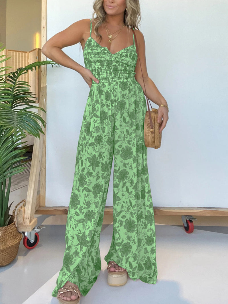 Fianley - Rüschen-Jumpsuit mit Blumenmuster