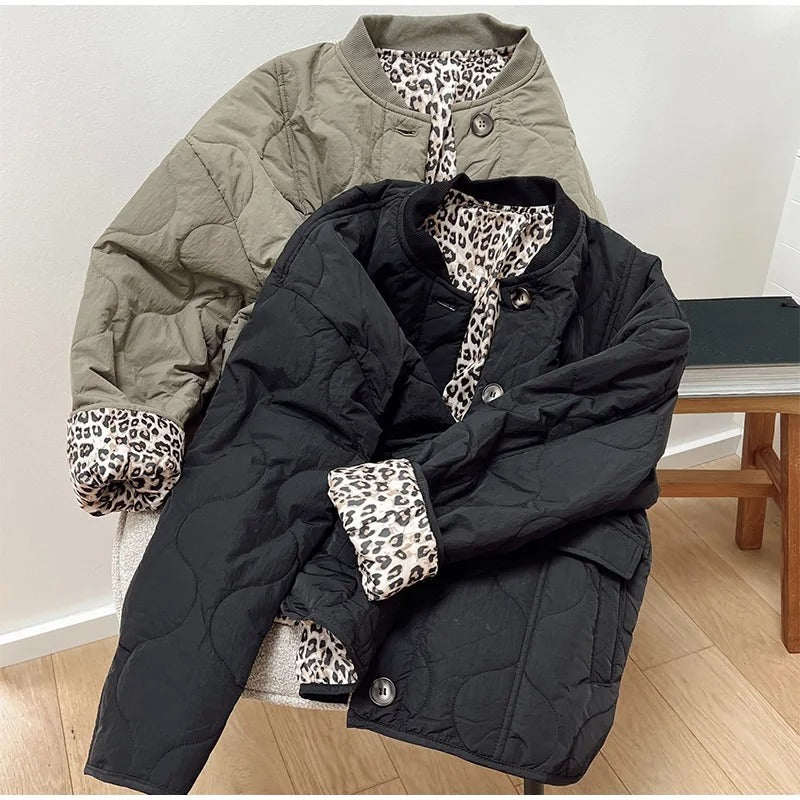 Isabelle - Modische Leopard Jacke