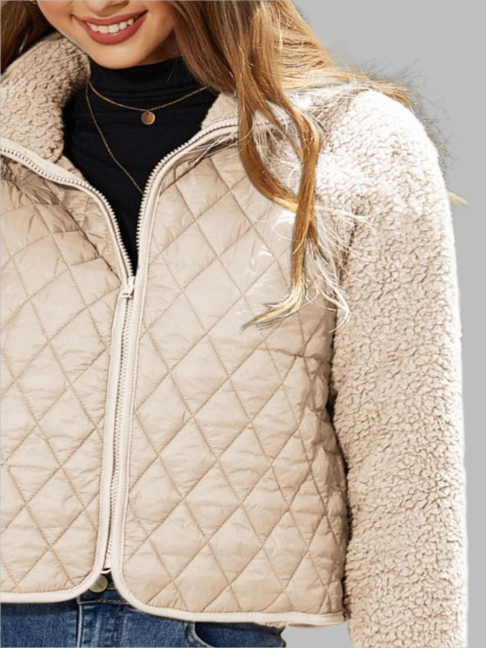 Ute – Jacke im Raglan-Stil mit Reißverschluss