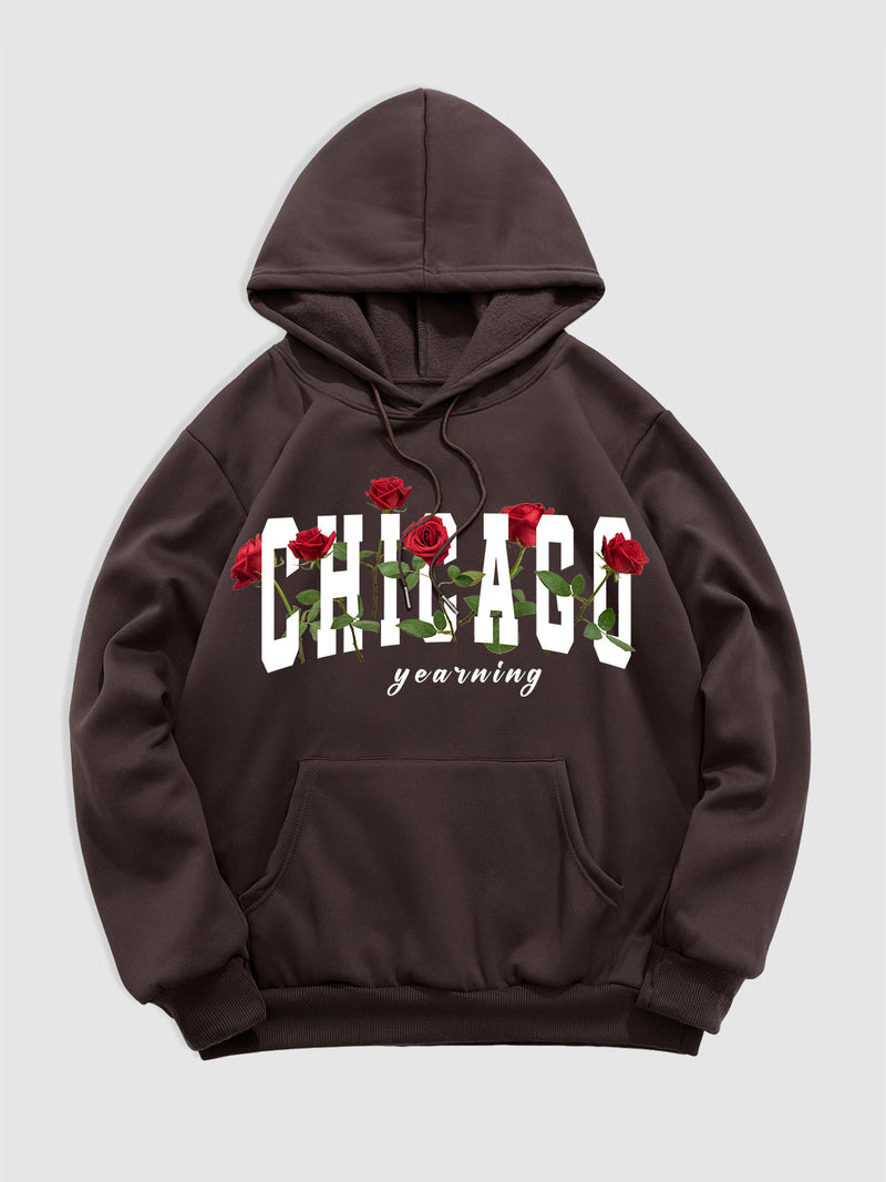 Kelvin - Hoodie mit Chicago Rosenmuster