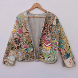 Sherrie - Vintage Boho Patchwork Quilted Jacke