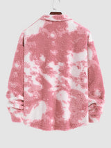 Adan - Vibrante Tie-Dye Fluffy Jacke