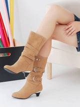 Mathilda - Neue Leder Heels Frauen Schuhe im Roman Style