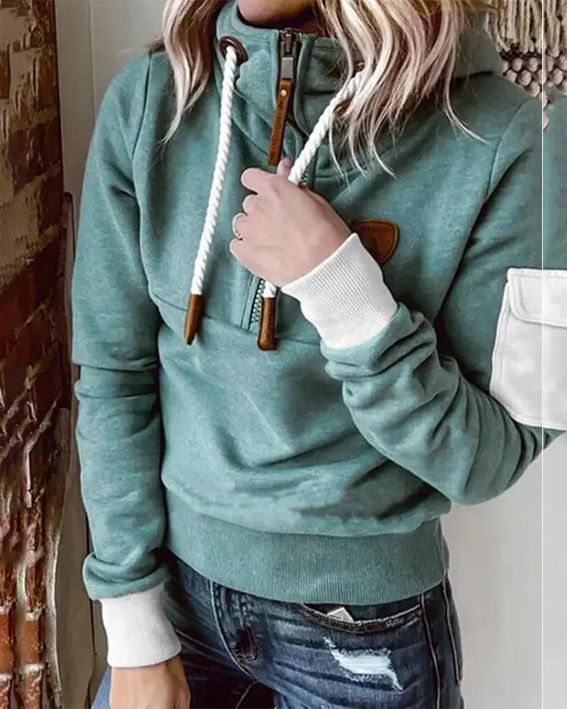 Patricia – Lässiger Half-Zip-Hoodie