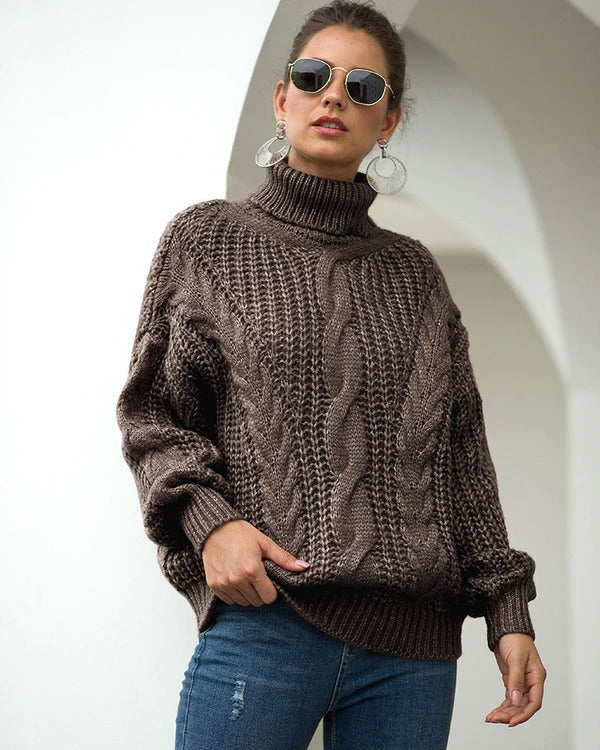 Miranda – Rollkragenpullover aus Strick für Damen