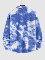 Adan - Vibrante Tie-Dye Fluffy Jacke