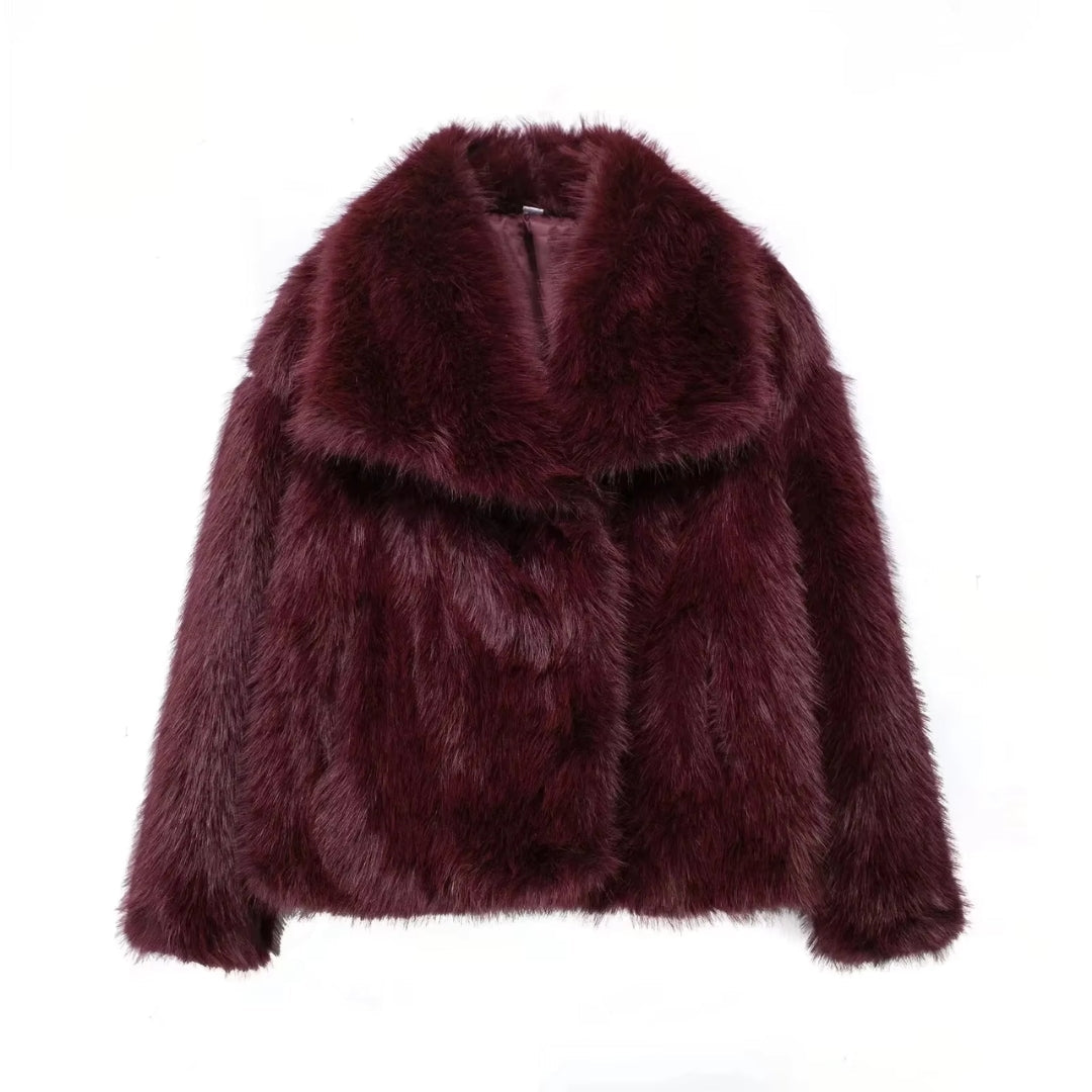 JESSY FUR COAT -  korting
